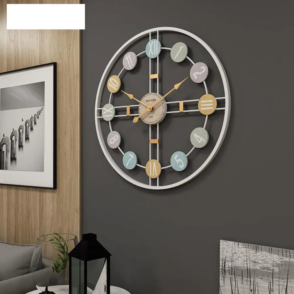 Orologio da parete di design retrò in 3D
