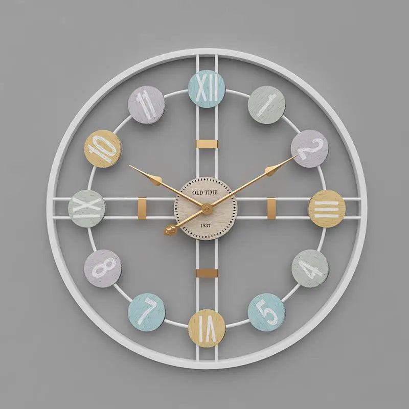 Orologio da parete di design retrò in 3D