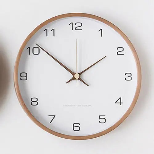 Orologio da parete in stile nordico in legno massello