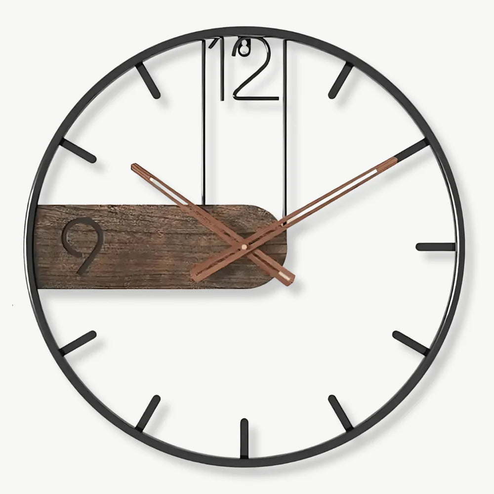 Orologio da parete in stile rustico moderno