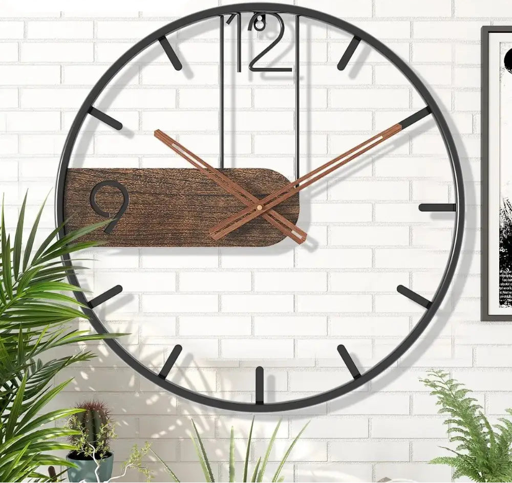 Orologio da parete in stile rustico moderno