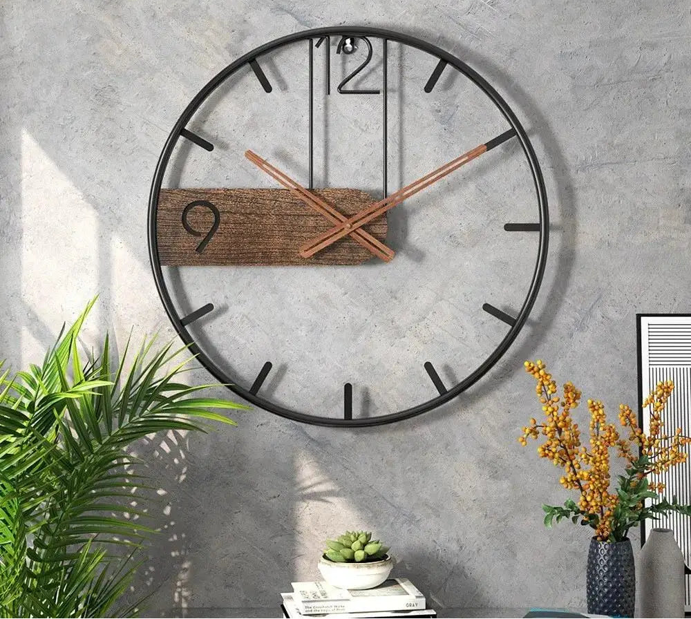 Orologio da parete in stile rustico moderno