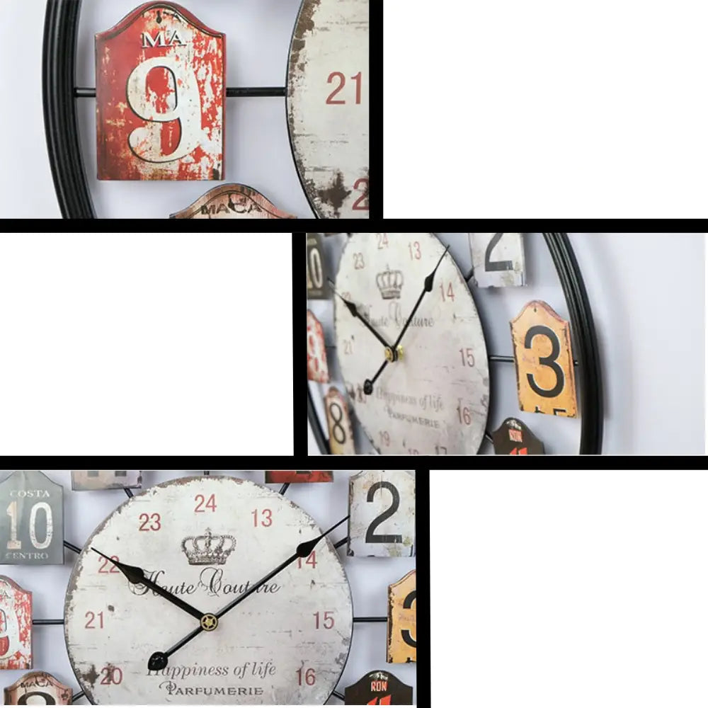 Orologio da parete in stile vintage da profumeria