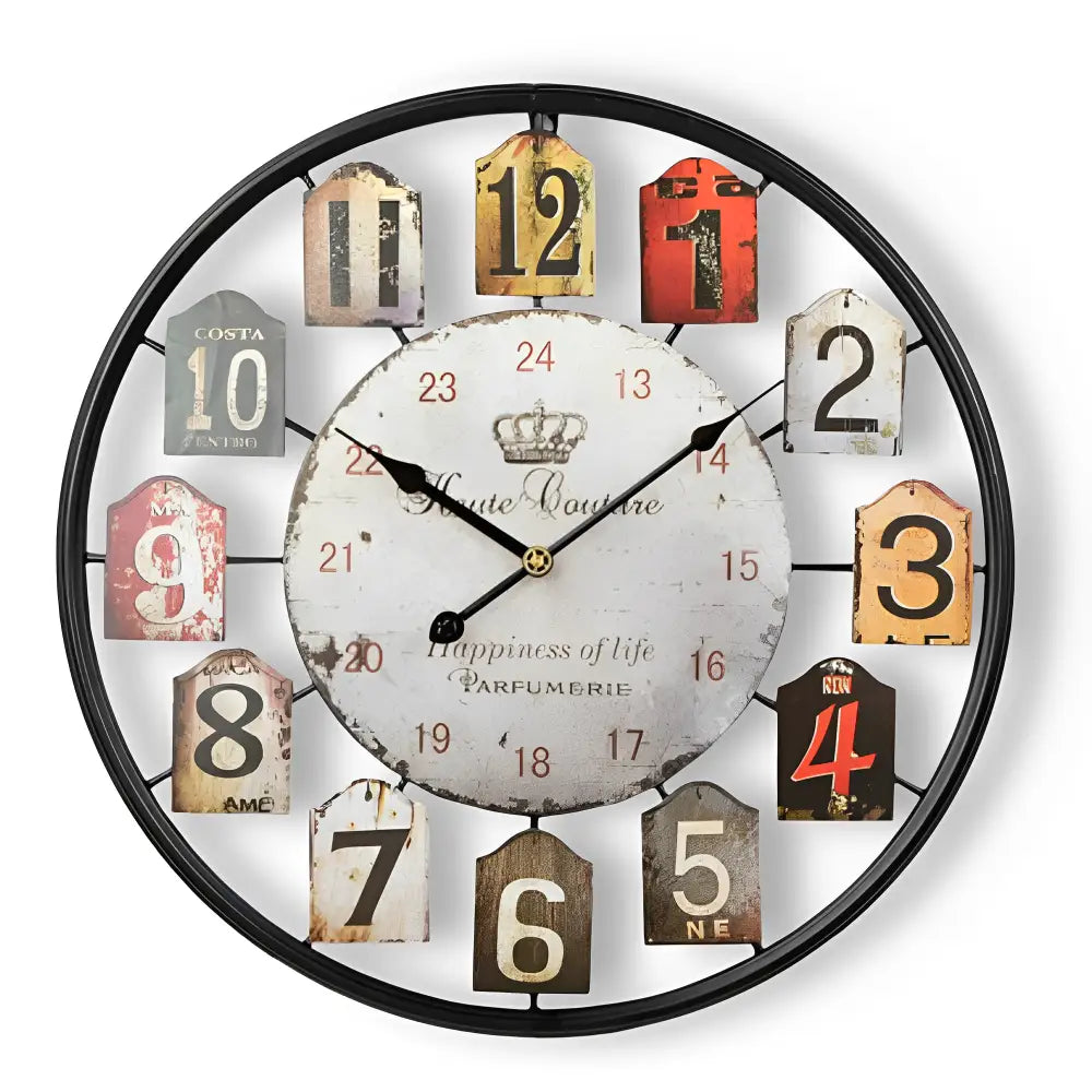 Orologio da parete in stile vintage da profumeria