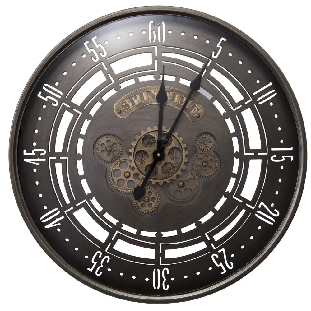 Orologio da parete industriale Spin Time Vintage