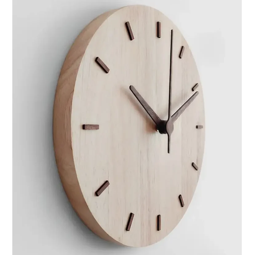 Orologio da parete minimalista in legno