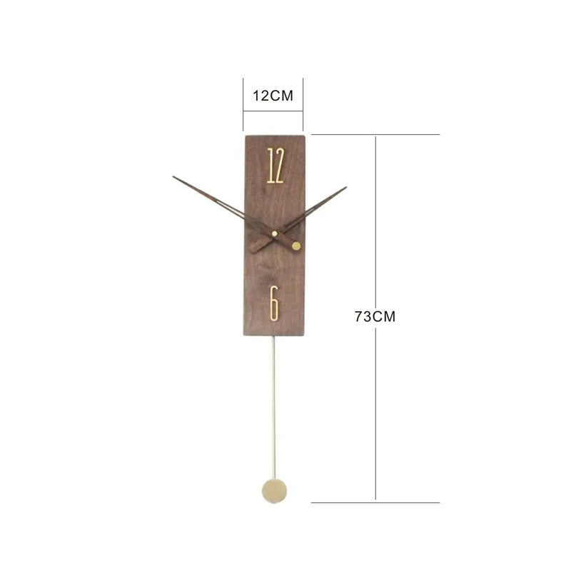 Orologio da parete moderno in legno massello