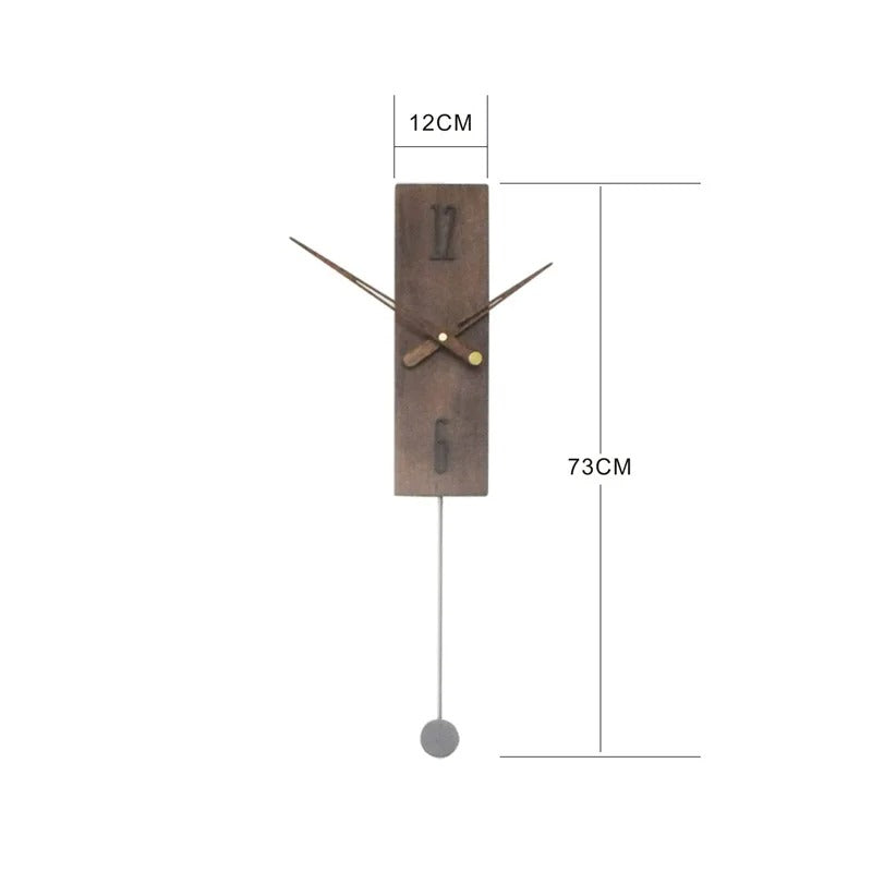 Orologio da parete moderno in legno massello
