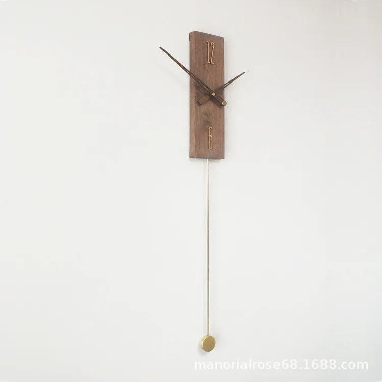 Orologio da parete moderno in legno massello