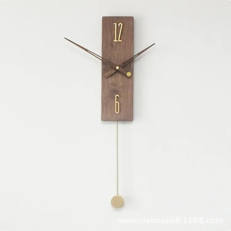 Orologio da parete moderno in legno massello
