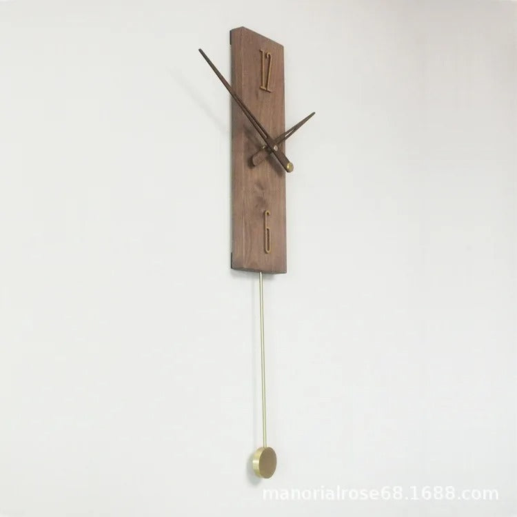 Orologio da parete moderno in legno massello
