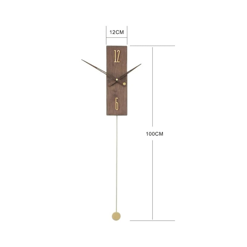 Orologio da parete moderno in legno massello