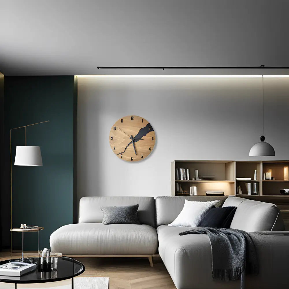 Orologio di design in legno