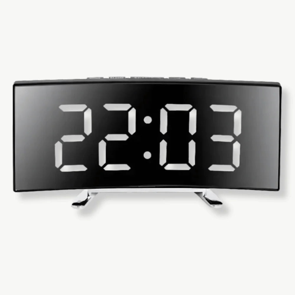 Orologio digitale a LED curvo