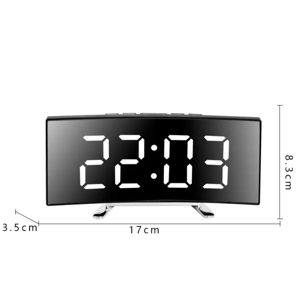 Orologio digitale a LED curvo