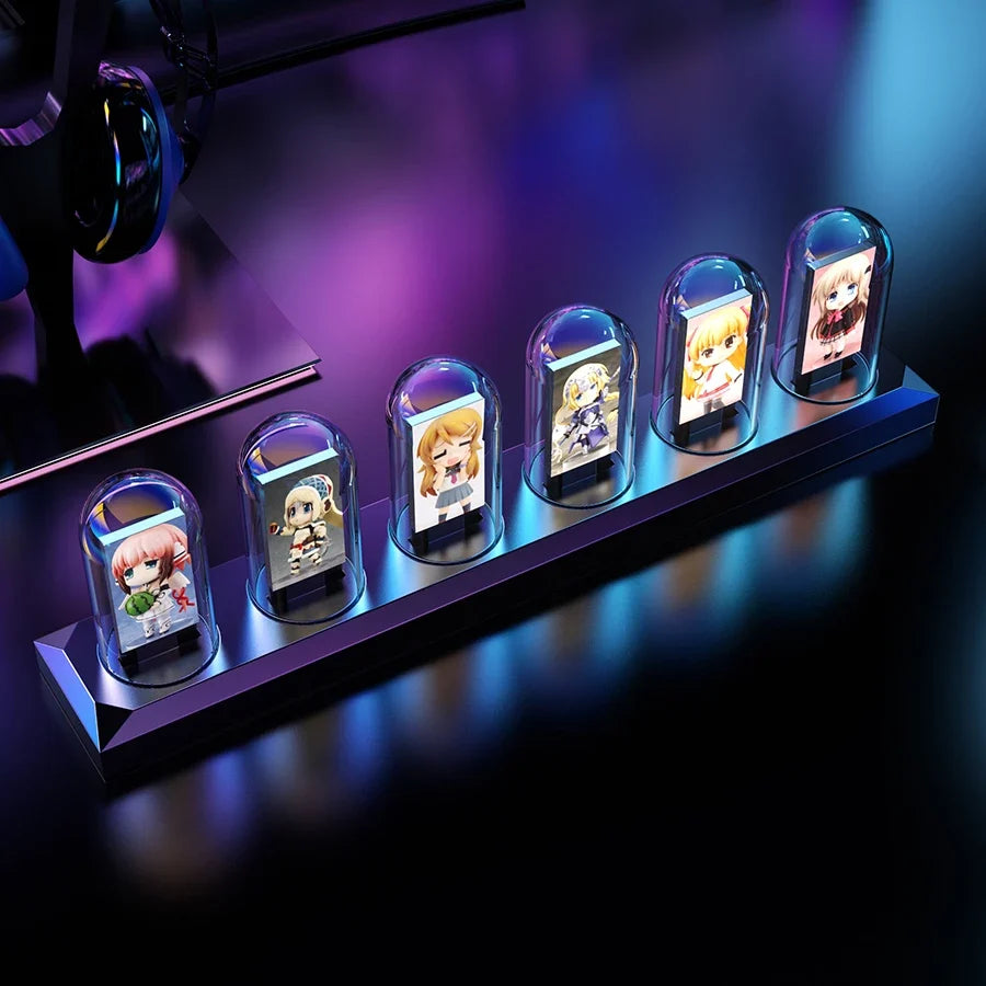 Orologio Nixie a LED futuristico