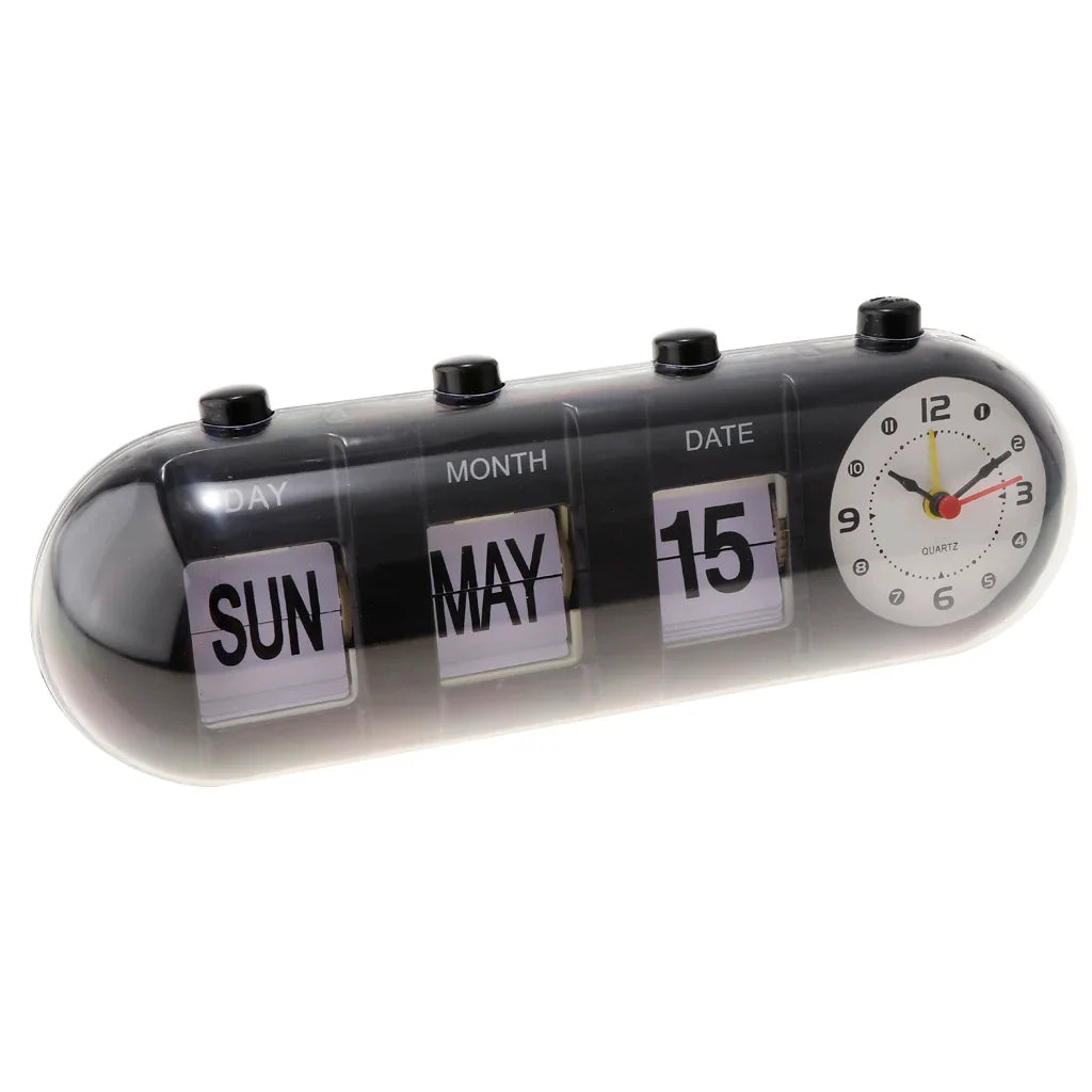 Sveglia con calendario in stile vintage