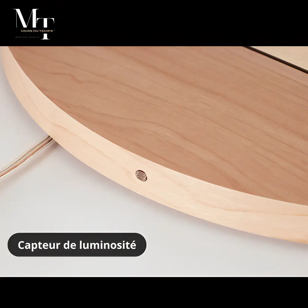 Orologio da Parete LED in Legno
