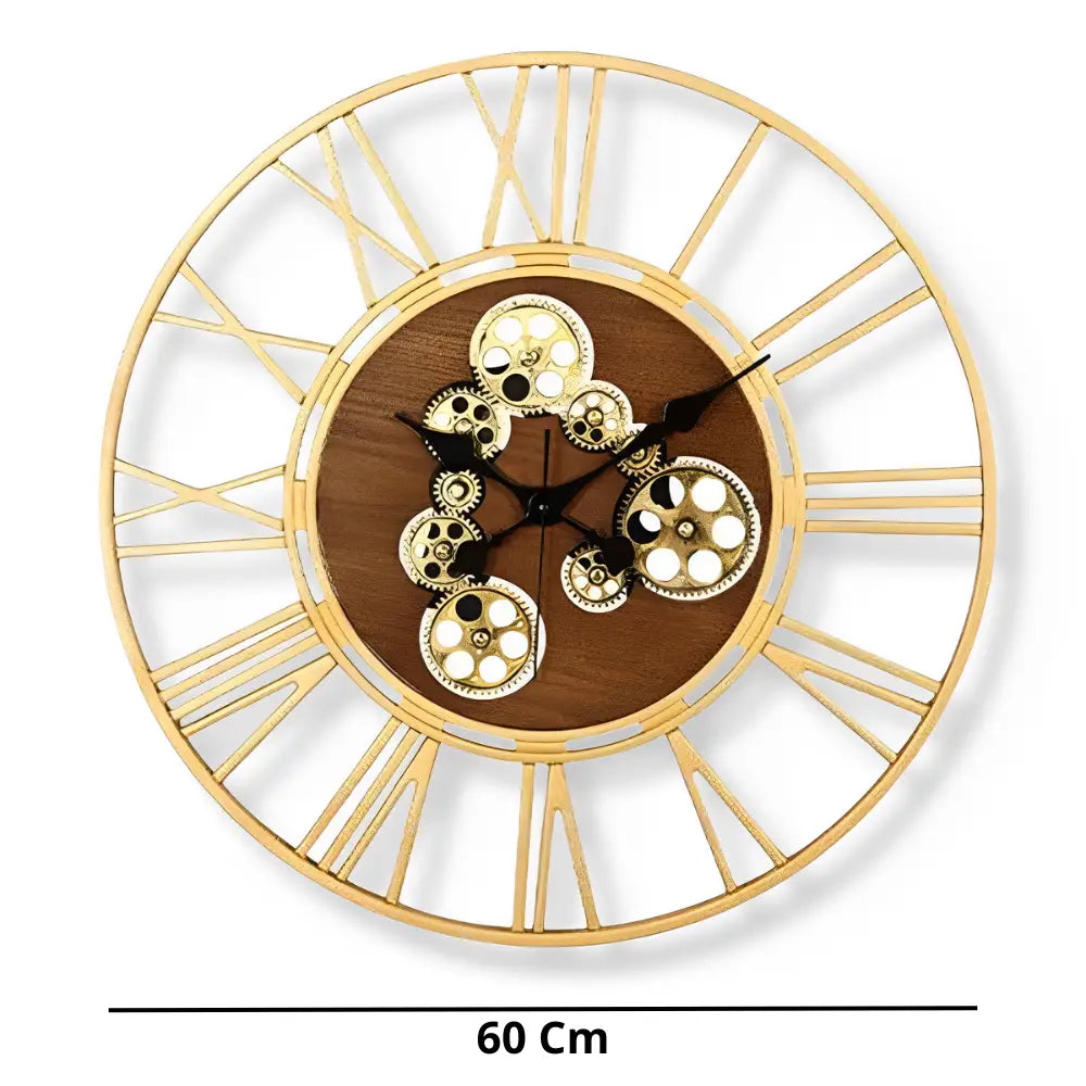 orologio da parete design dorato