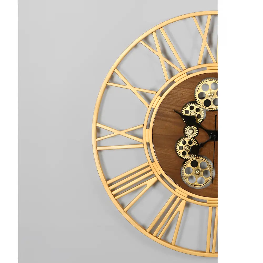 orologio da parete design dorato