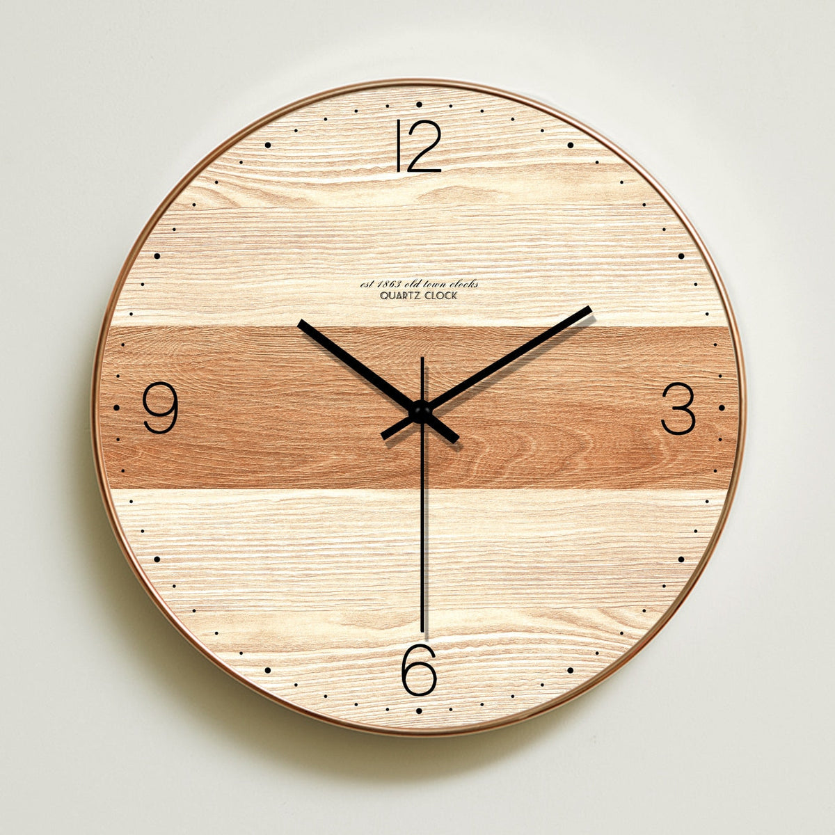 orologio da parete in legno