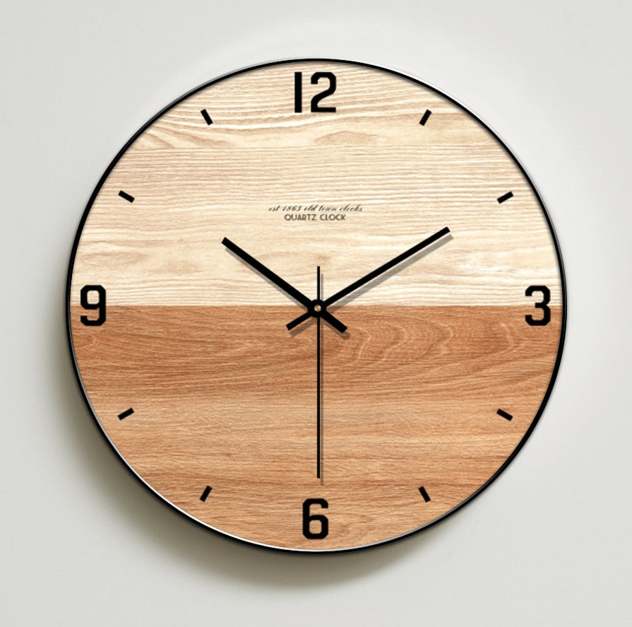 orologio da parete in legno