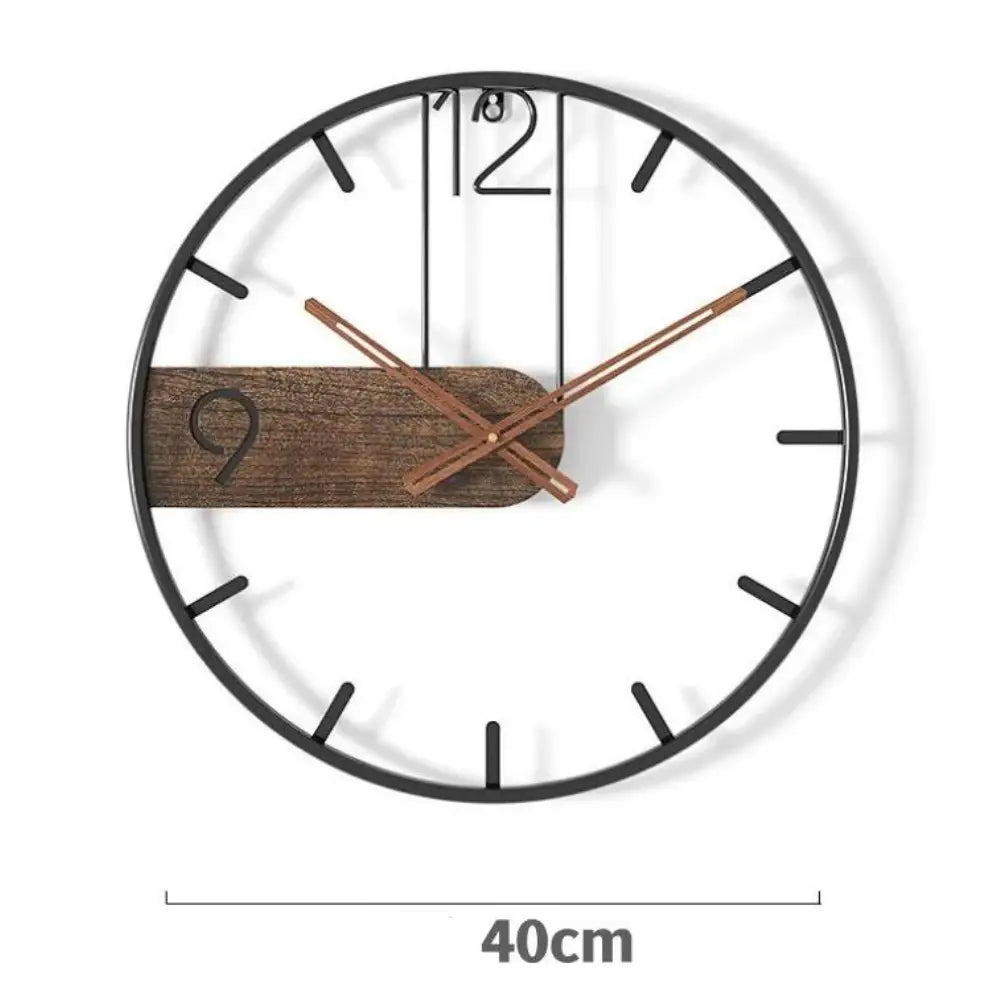 orologio da parete in metallo industriale