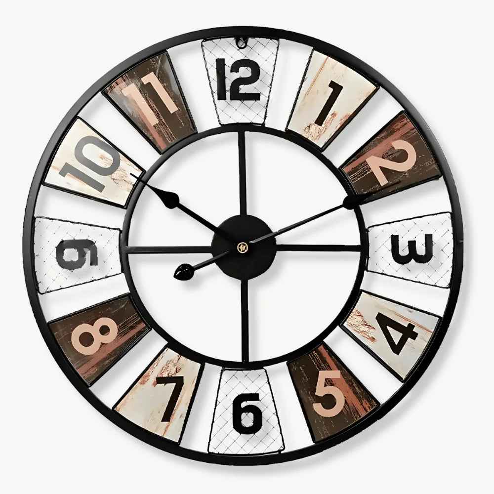 orologio da parete industriale colorato