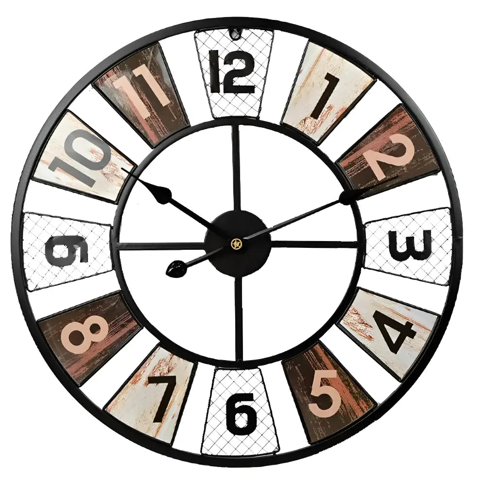 orologio da parete industriale colorato