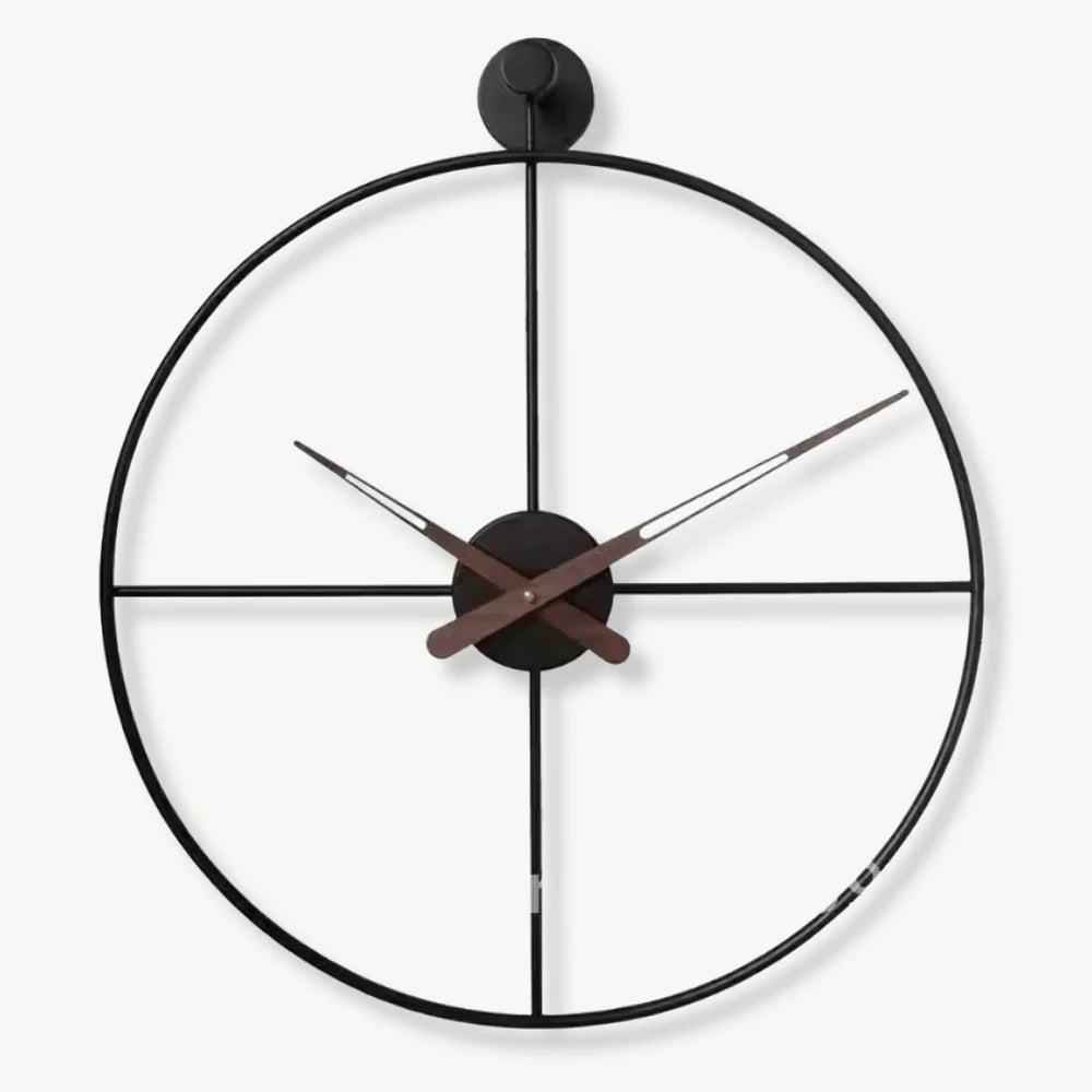 orologio di design con cerchi incrociati