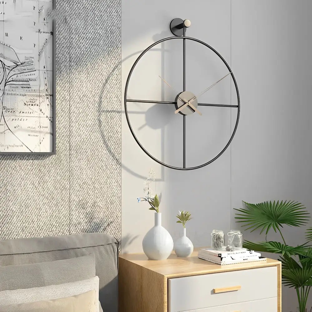 orologio di design con cerchi incrociati